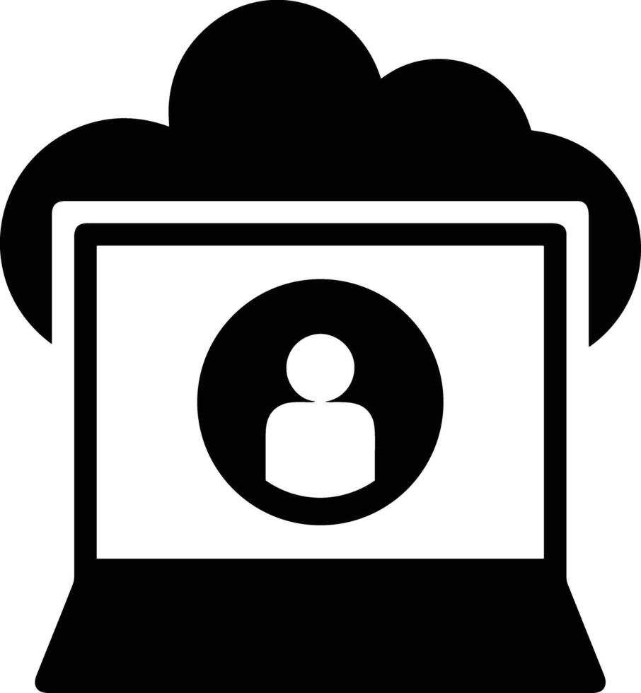 Cloud icon symbol image. Illustration of the hosting storage vector