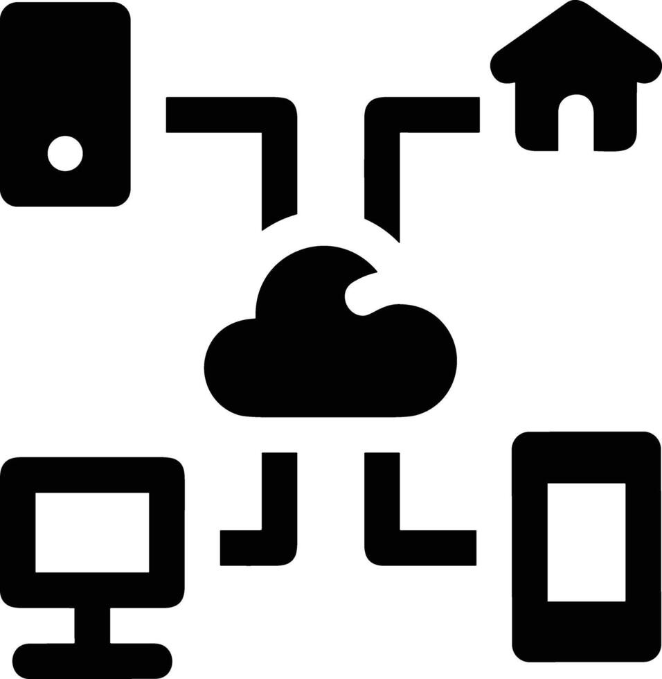Cloud icon symbol image. Illustration of the hosting storage vector