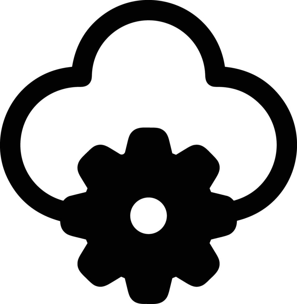 Cloud icon symbol image. Illustration of the hosting storage vector