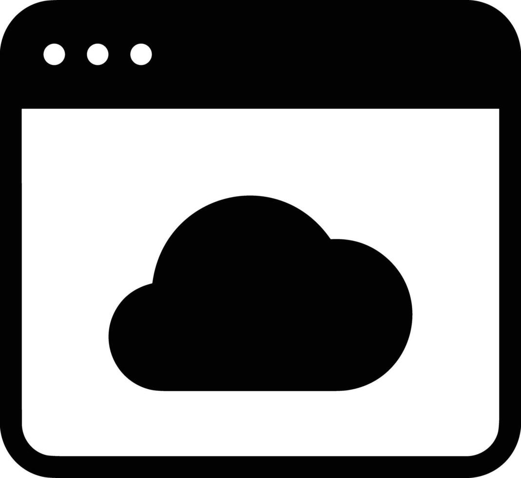Cloud icon symbol image. Illustration of the hosting storage vector