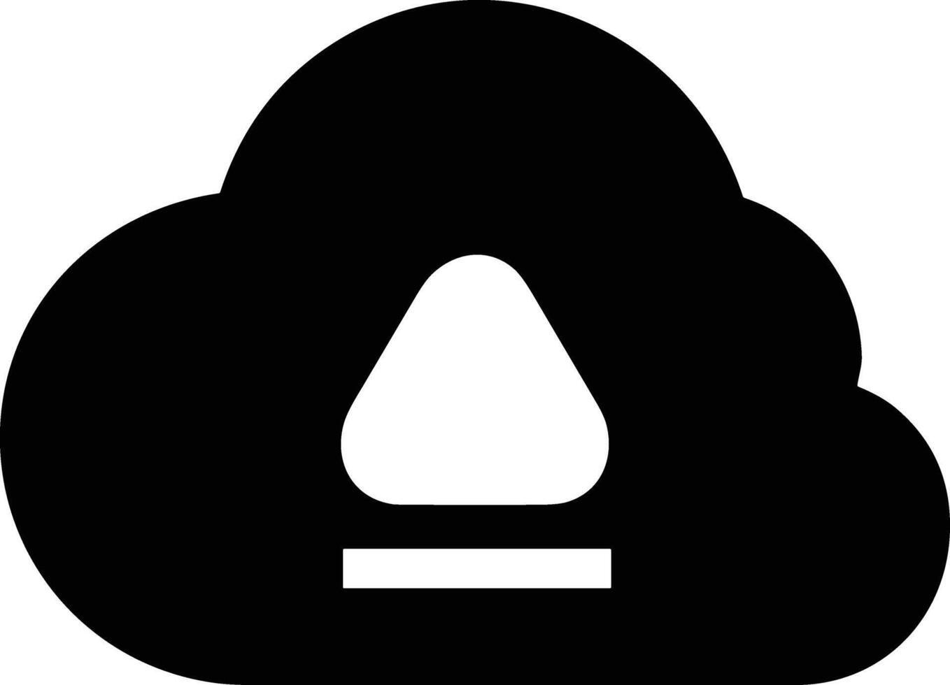 Cloud icon symbol image. Illustration of the hosting storage vector