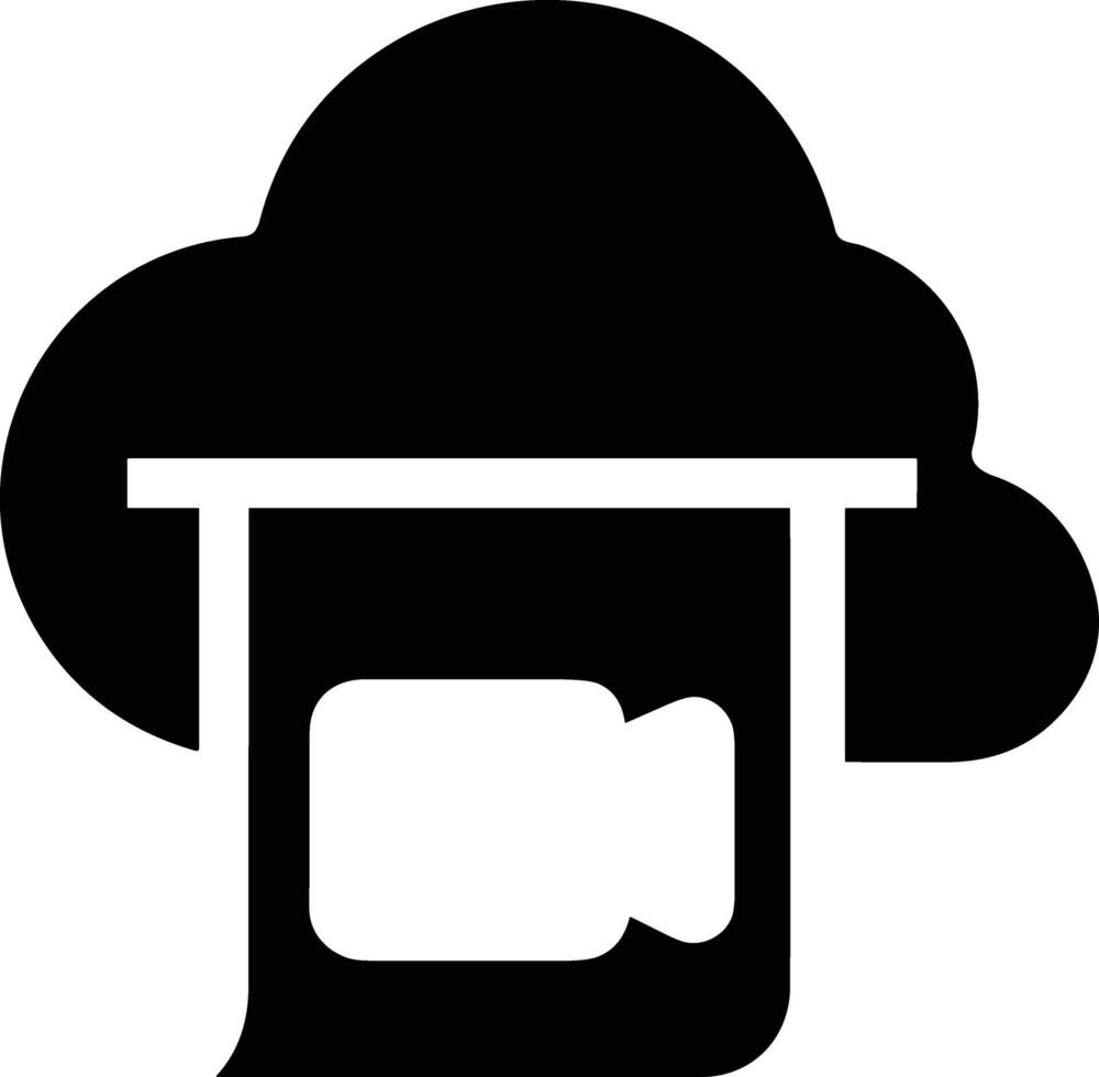Cloud icon symbol image. Illustration of the hosting storage vector