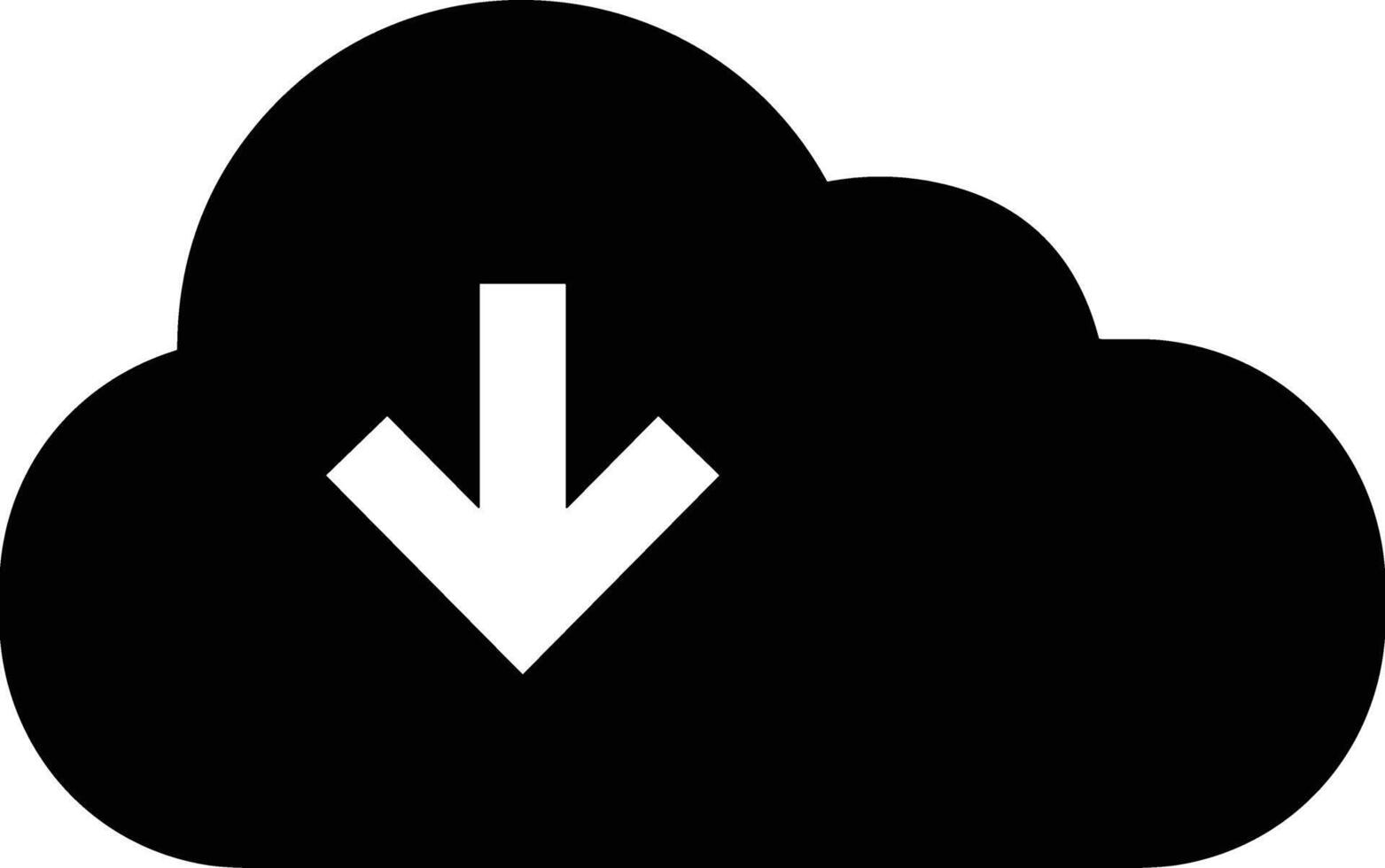 Cloud icon symbol image. Illustration of the hosting storage vector