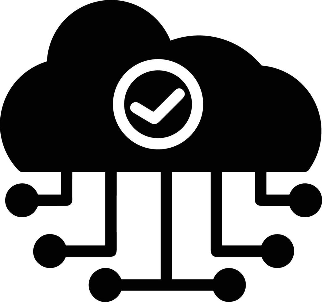 Cloud icon symbol image. Illustration of the hosting storage vector