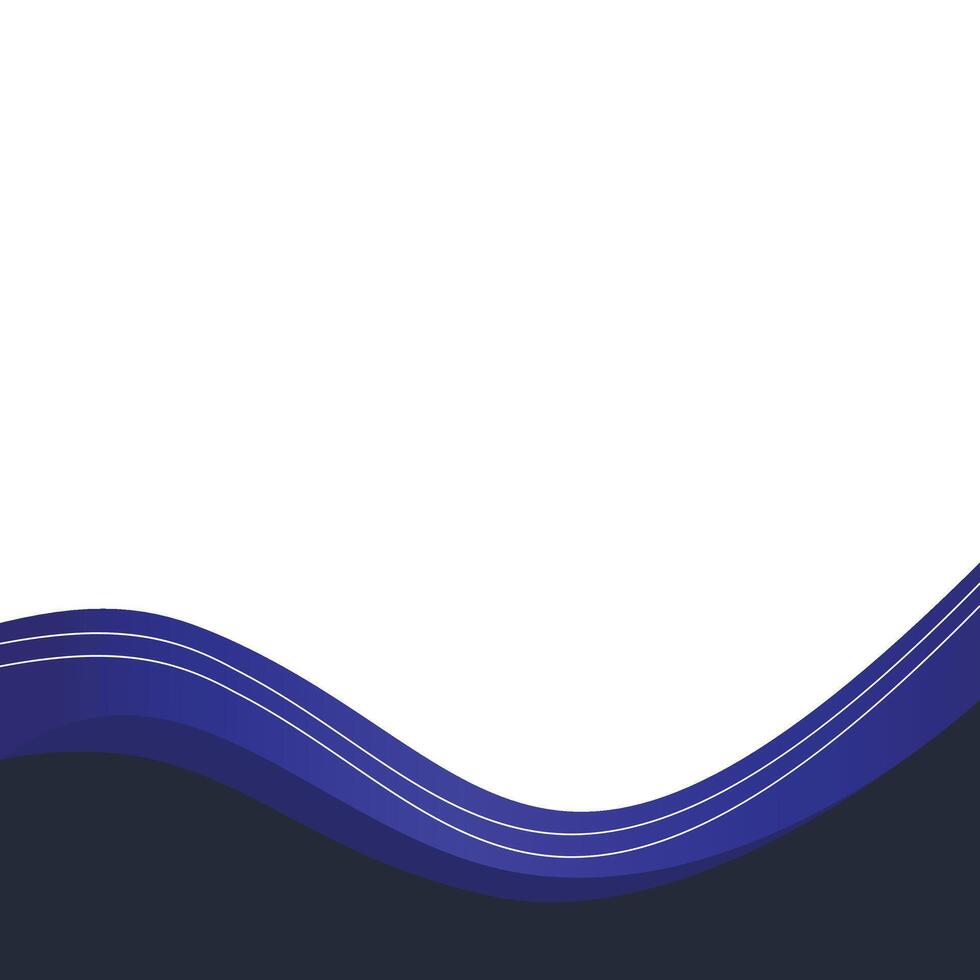 Modern Wavy Footer vector