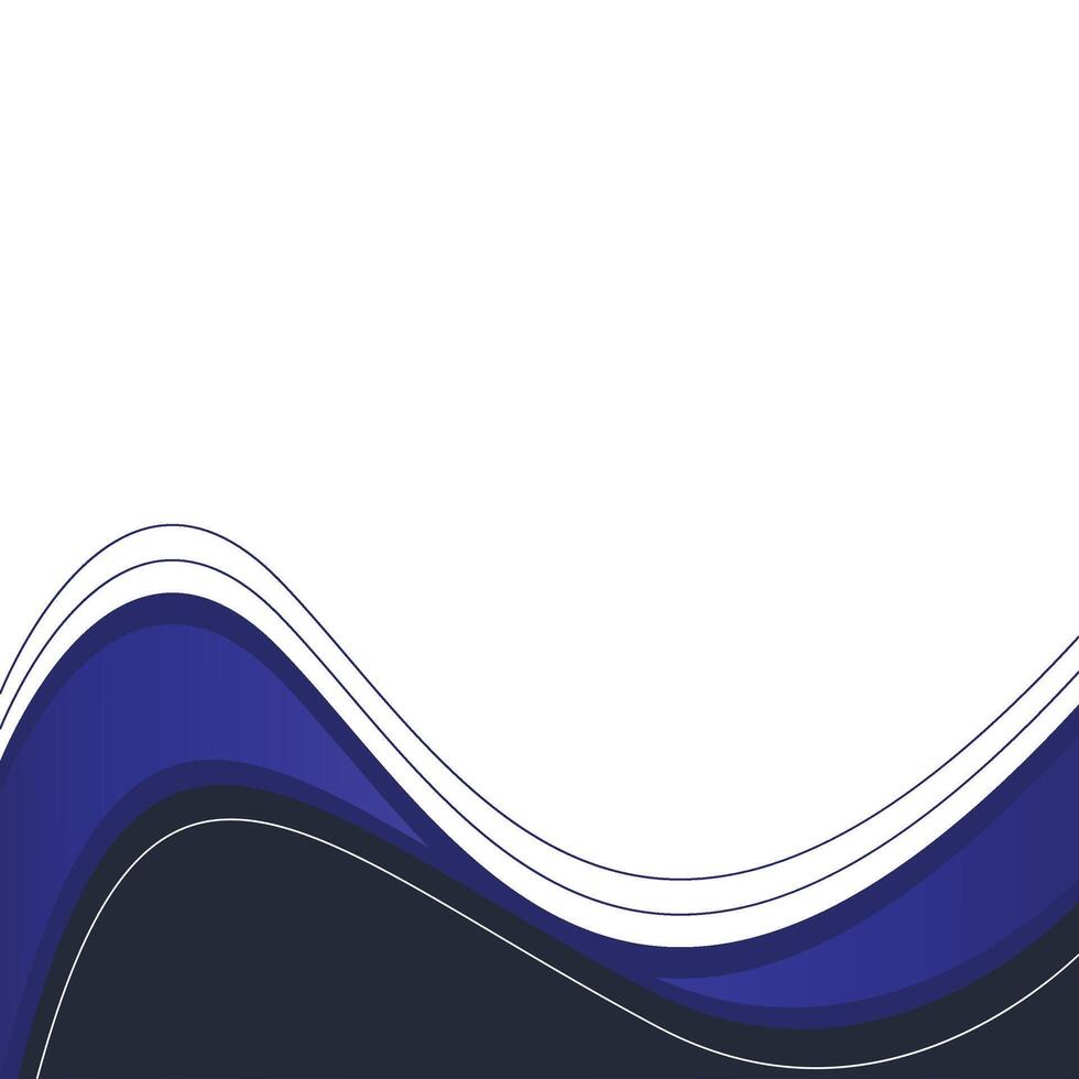 Modern Wavy Footer vector
