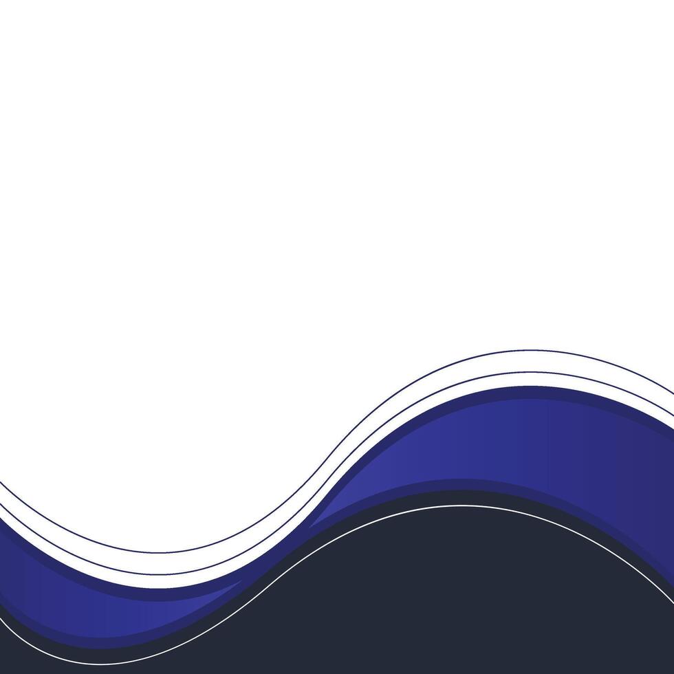 Modern Wavy Footer vector