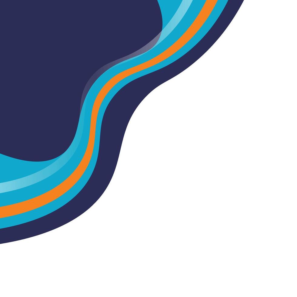 Modern Wavy Corner vector