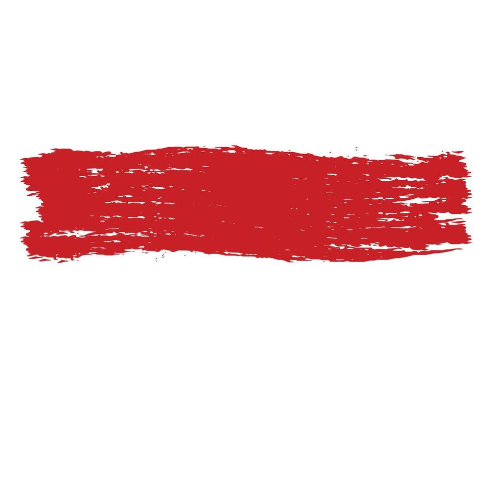 Indonesian Brush Flag Decoration vector