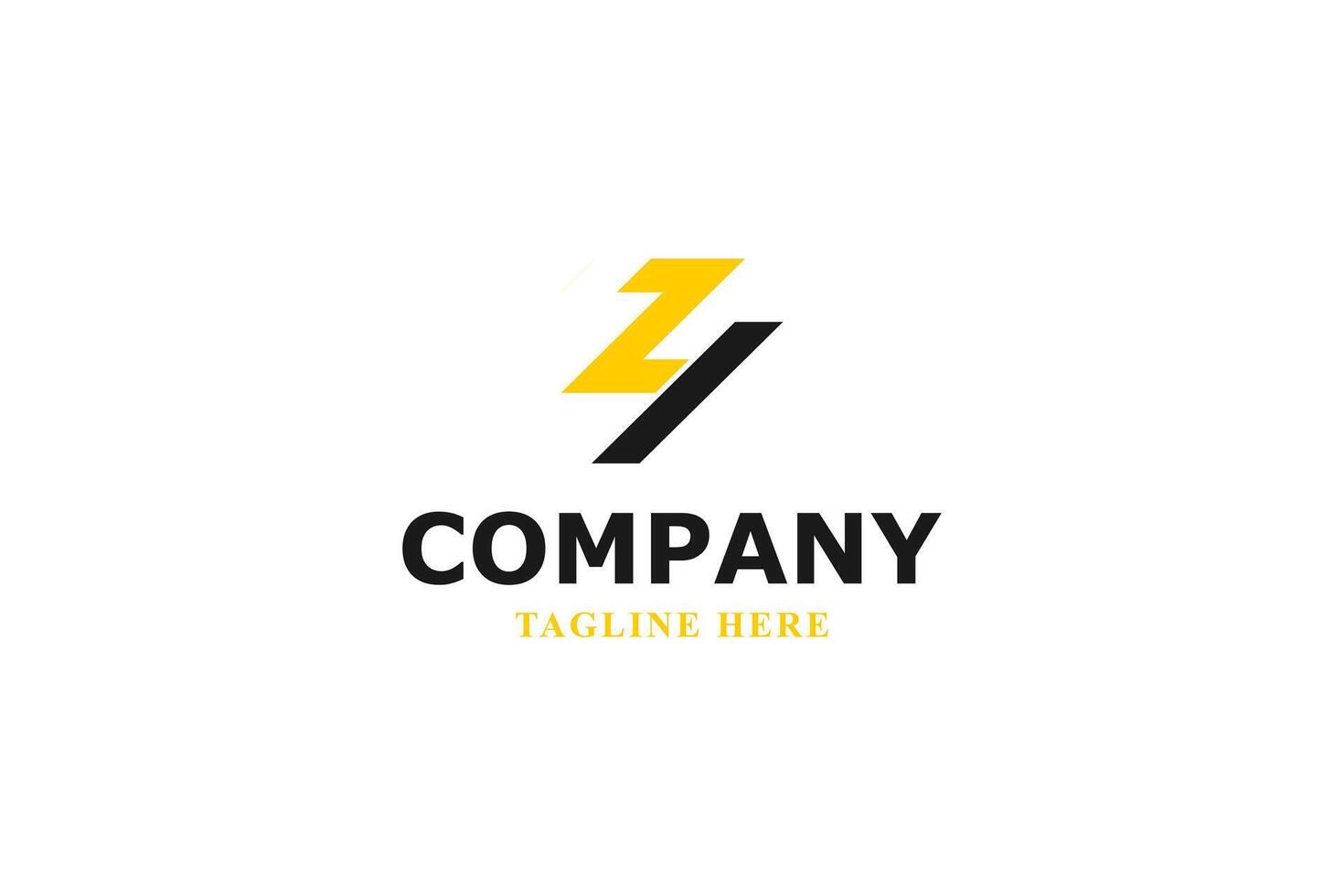 letter z four flash modern logo vector