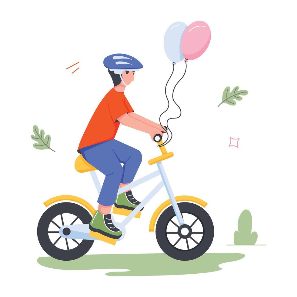 Park Activities Flat Illustrations vector