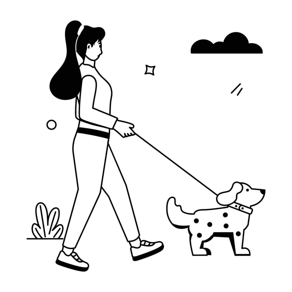 Garden Activities Flat Illustrations vector