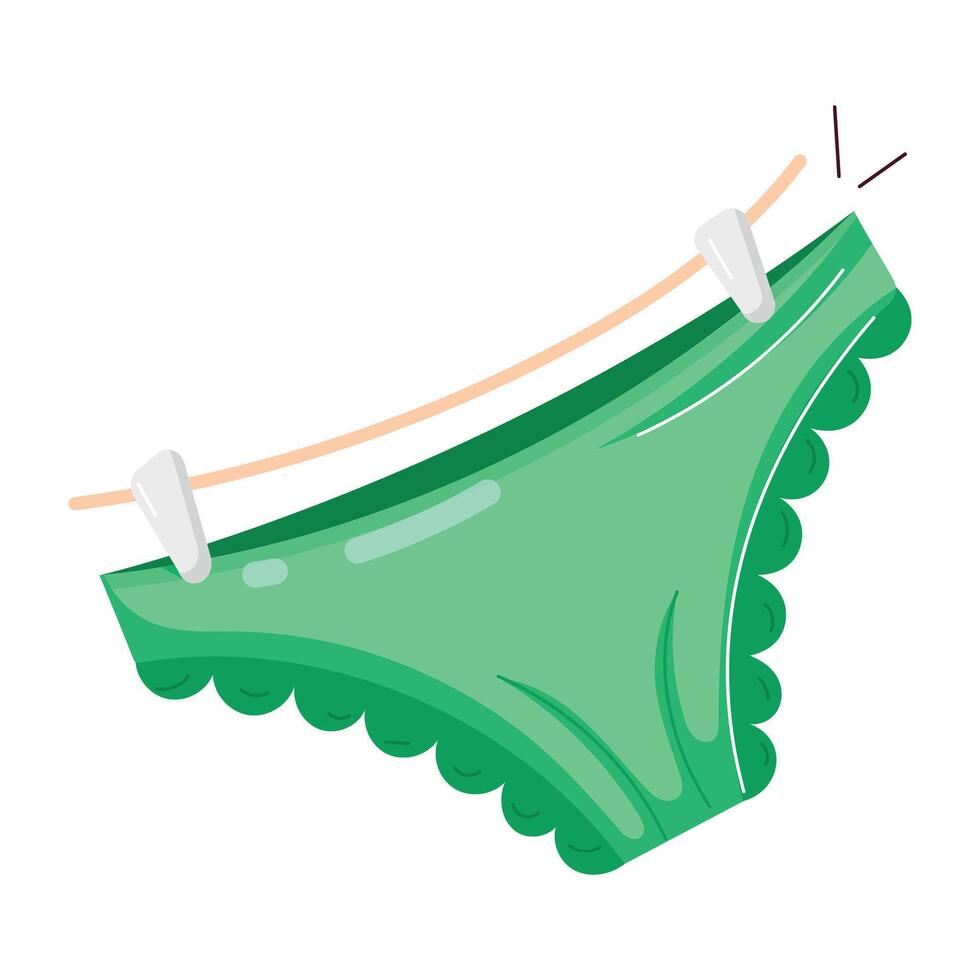 Casual Wear Flat Stickers vector