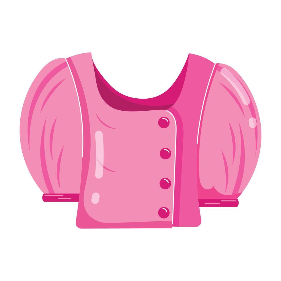 Casual Wear Flat Stickers vector