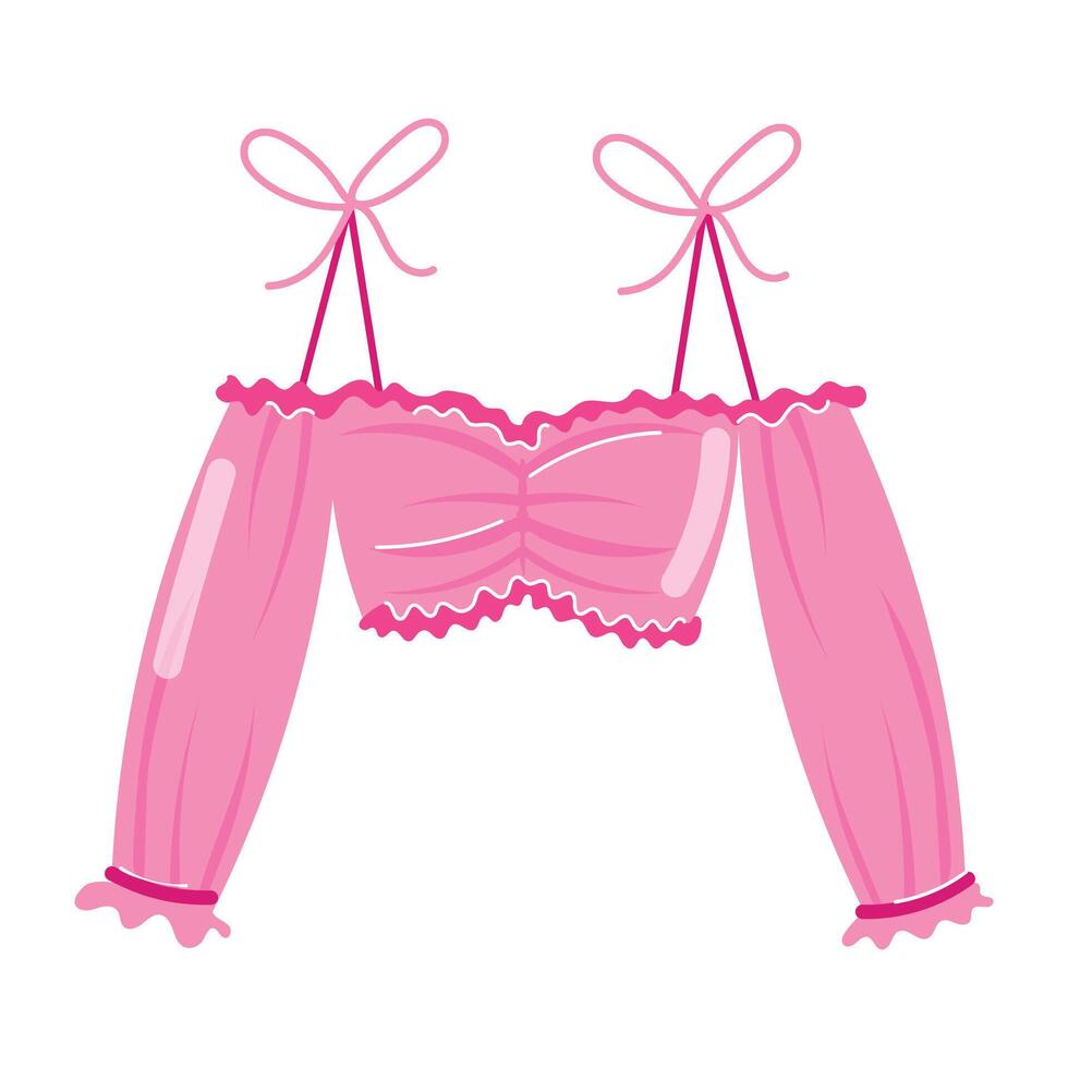Casual Wear Flat Stickers vector