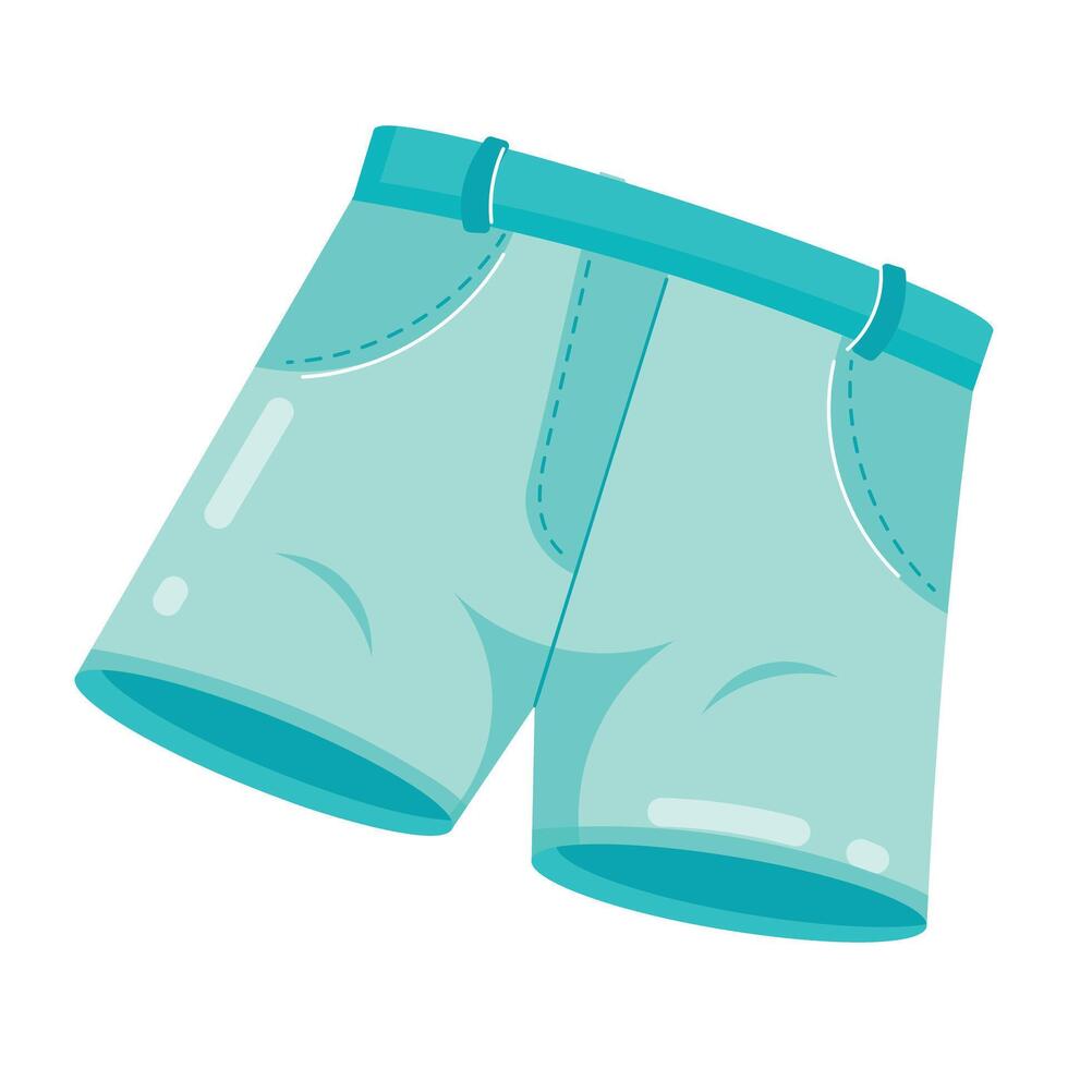 Casual Wear Flat Stickers vector