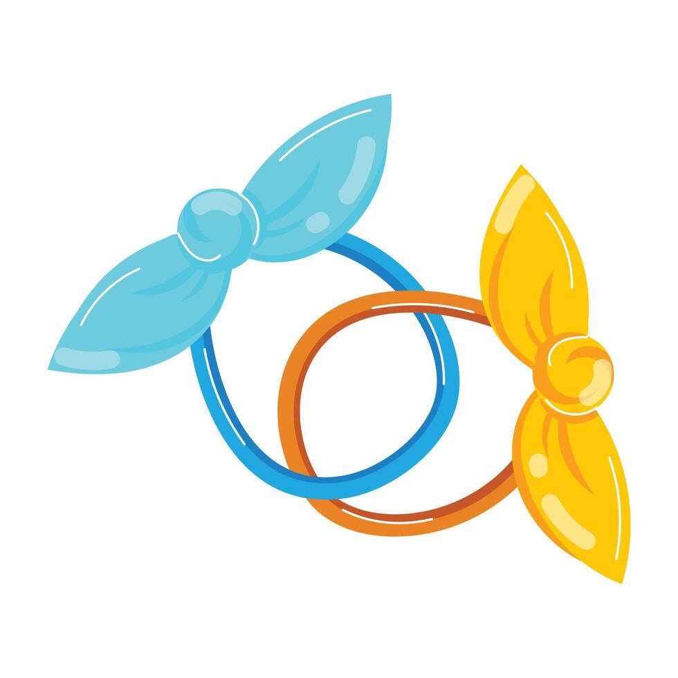 Summer Fashion Flat Stickers vector