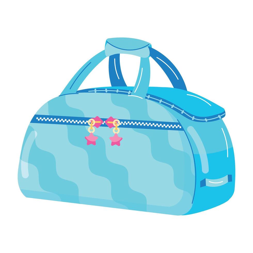 Stylish Ladies Bags Flat Stickers vector