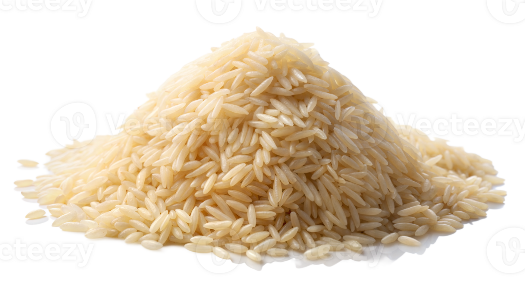 A pile of rice is on a transparent background png