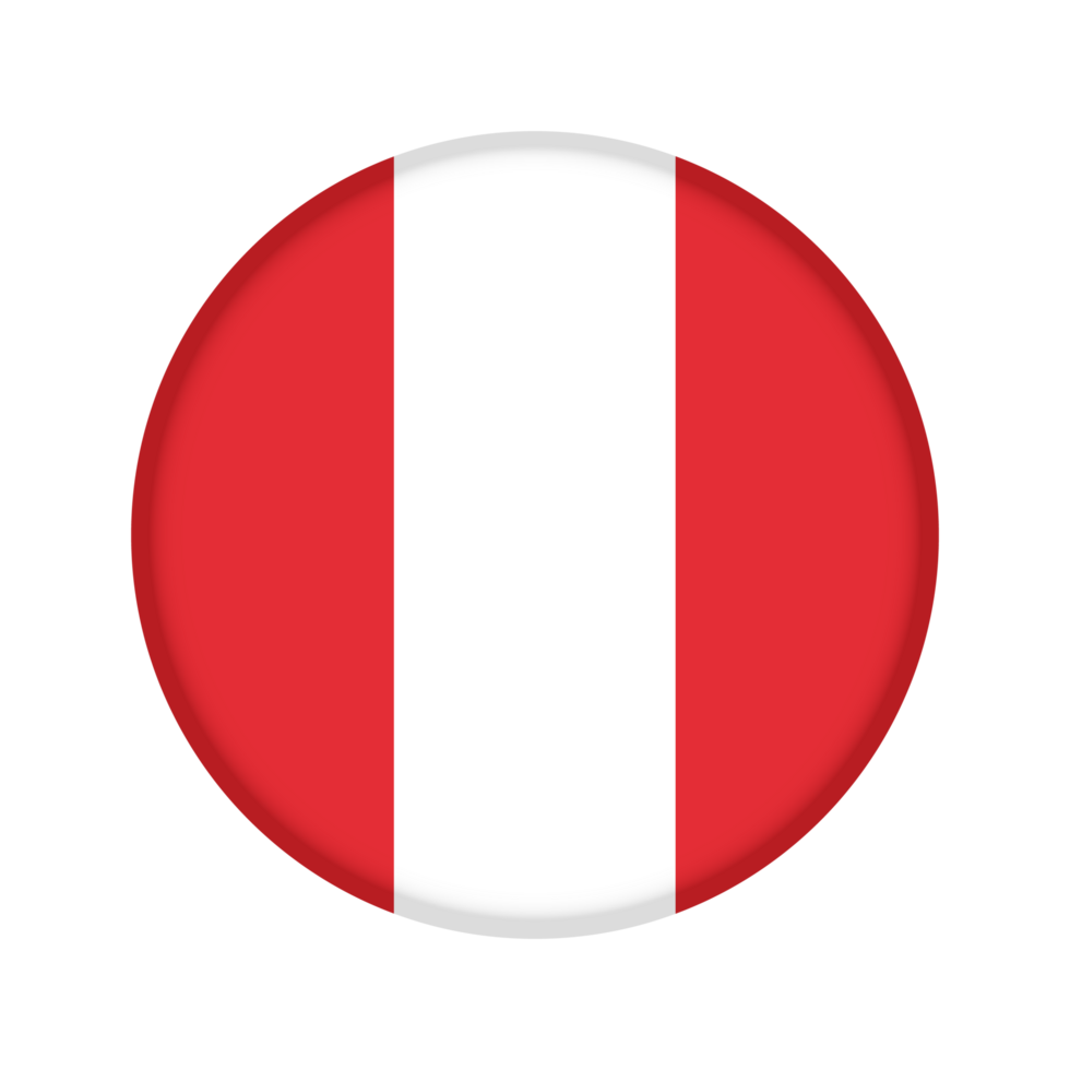 Round flag of Peru png