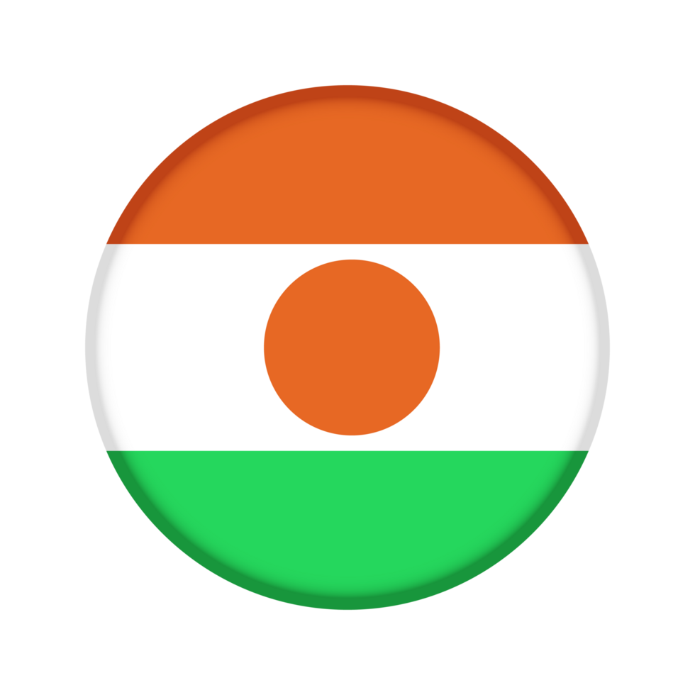 Round flag of Niger png