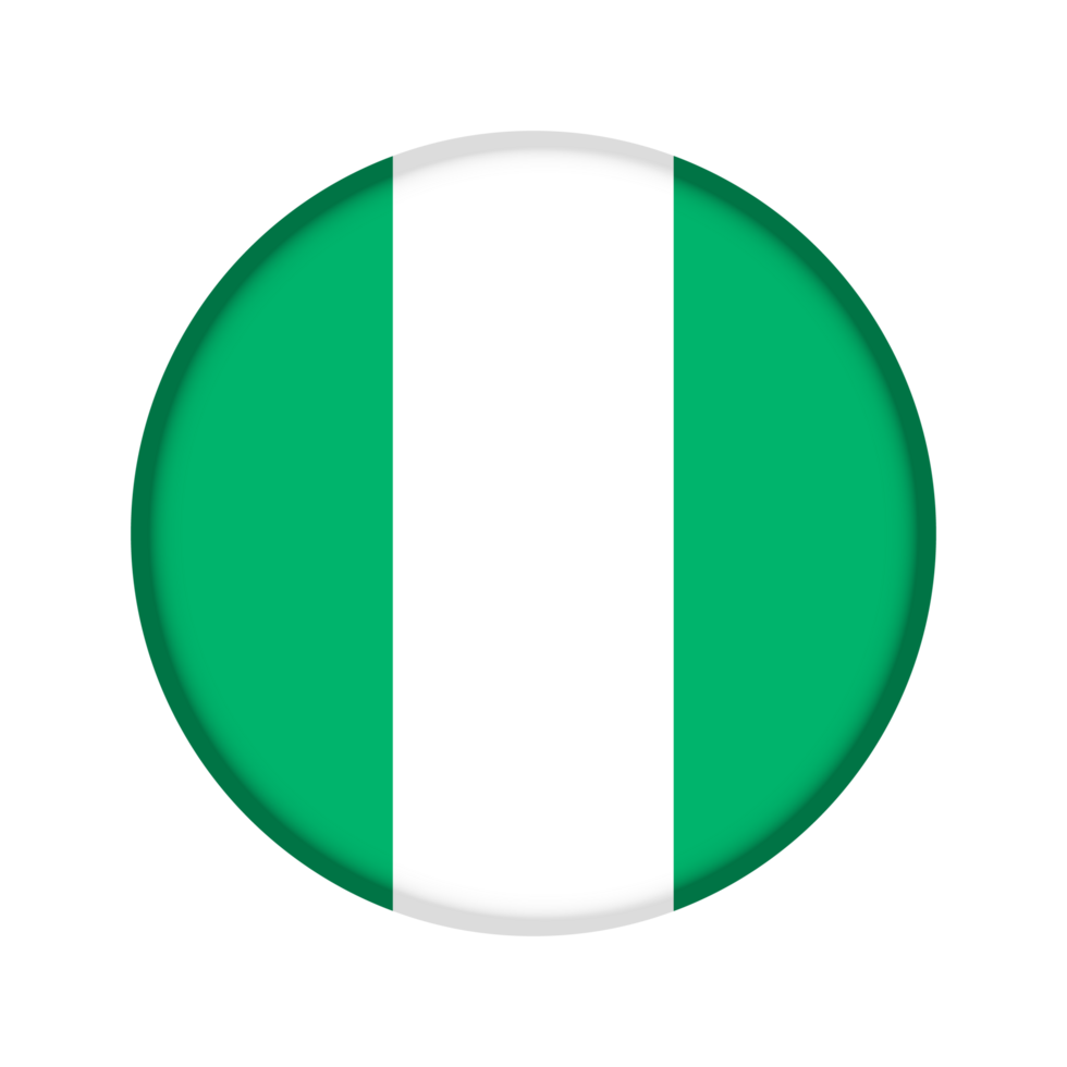 Round flag of Nigeria png