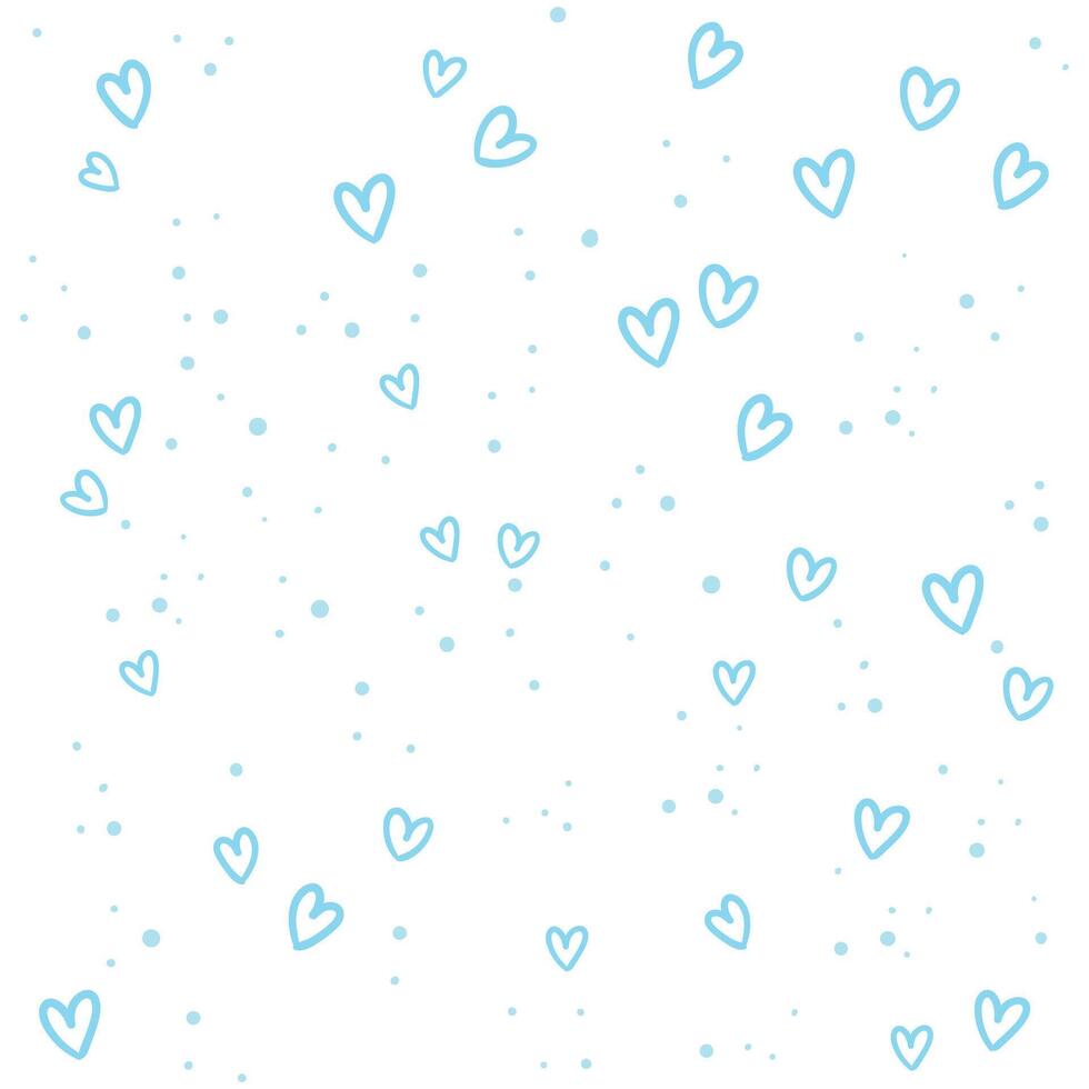 cute heart design for Valentines Day background vector