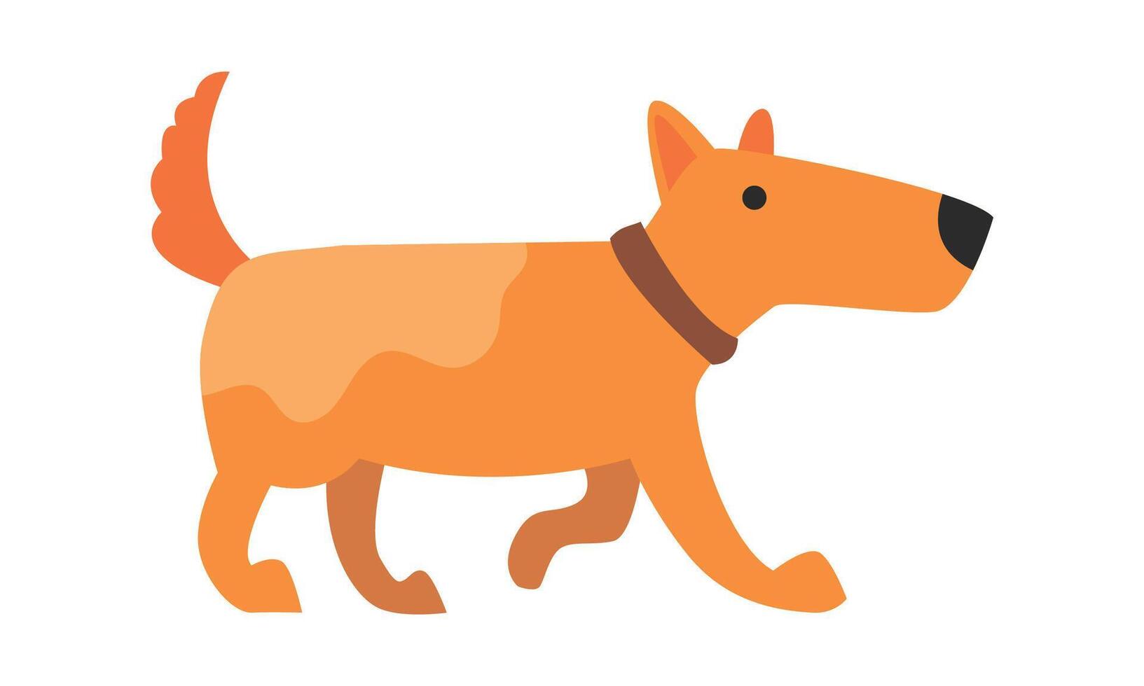 Cute illustration of a dog on white background vector
