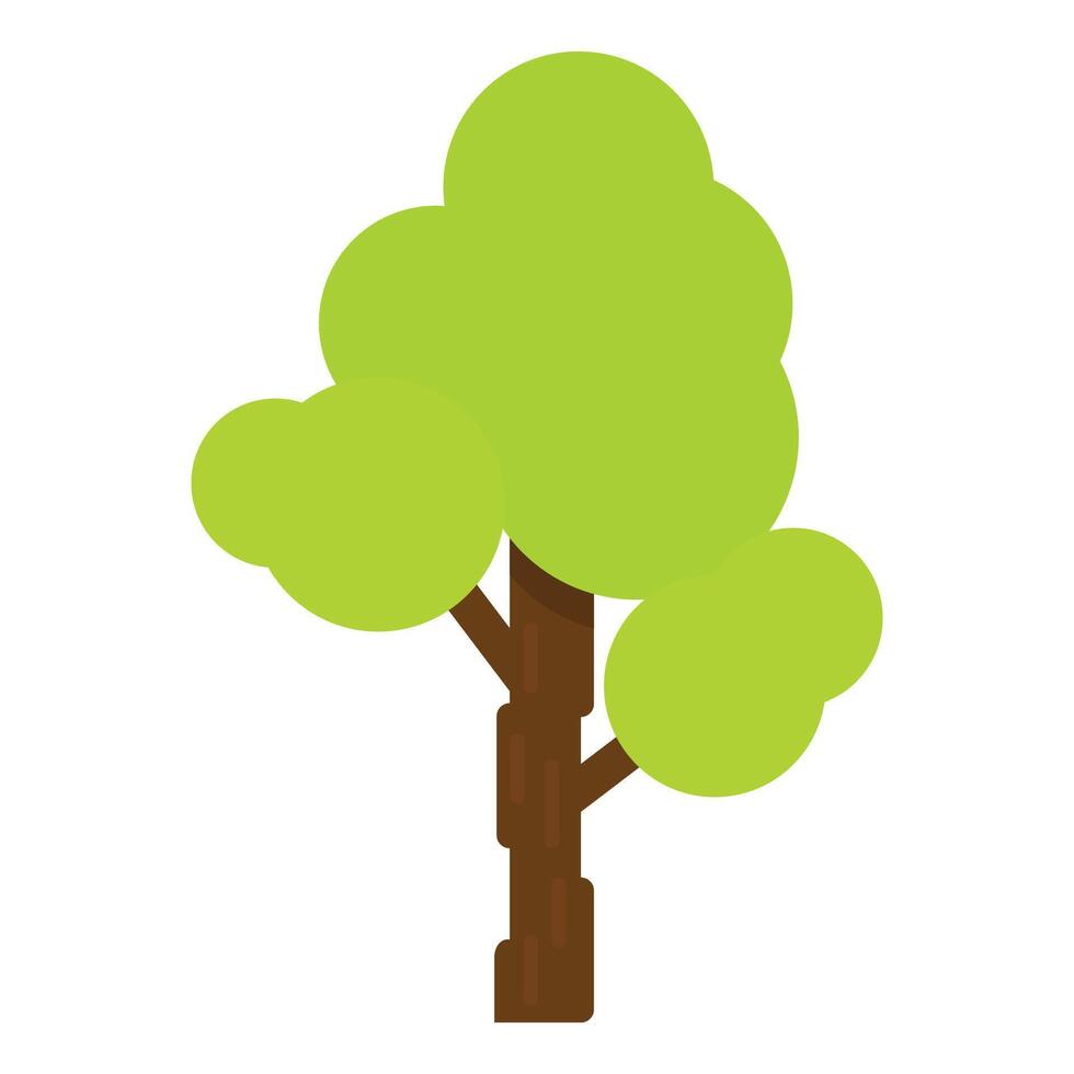 Trees hand drawn style on white background vector