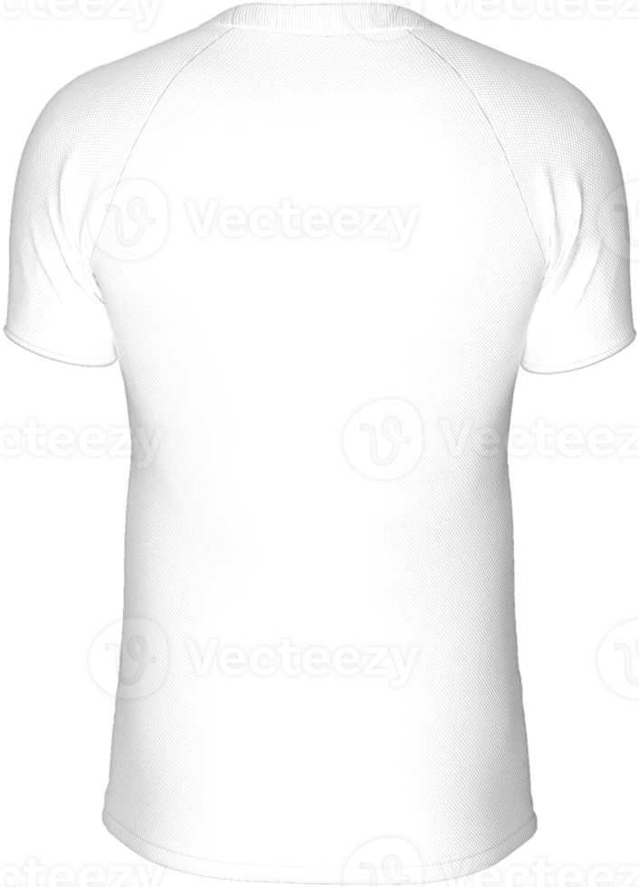 Mockup Template Jersey Football T Shirt Soccer Front Facing View 3D Rendering on transparent background cutout for artwork graphic design. png