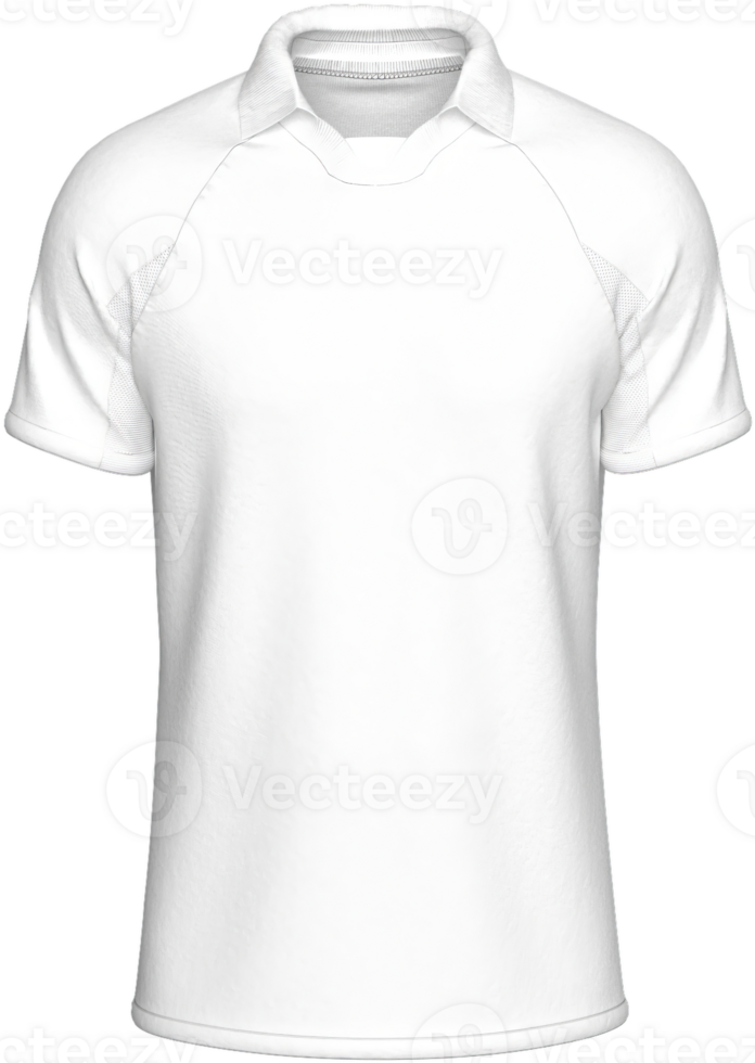 Mockup Template Jersey Football T Shirt Soccer Front Facing View 3D Rendering on transparent background cutout for artwork graphic design. png