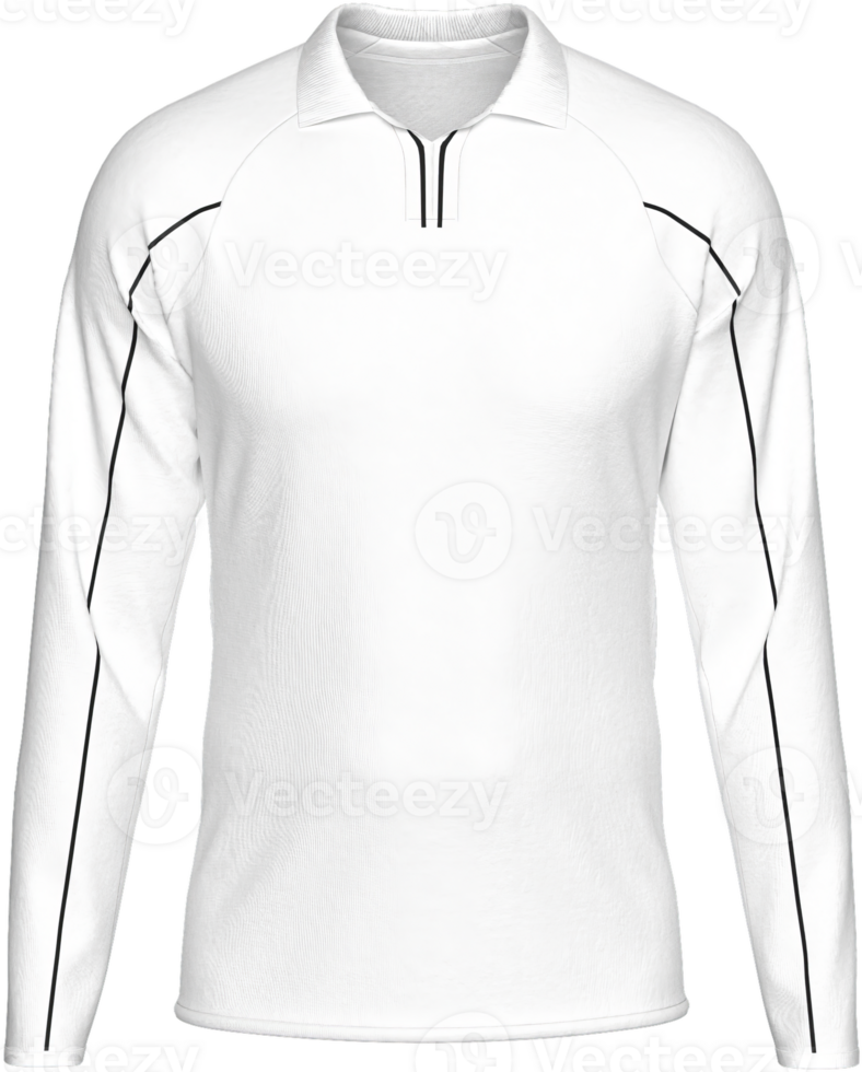 Mockup Template Jersey Football Long Sleeves Goalkeeper T Shirt Soccer Front Facing View 3D Rendering on transparent background cutout for artwork graphic design. png