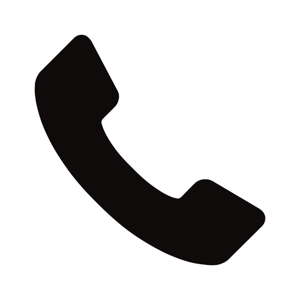 Phone handset icon isolated on white background vector