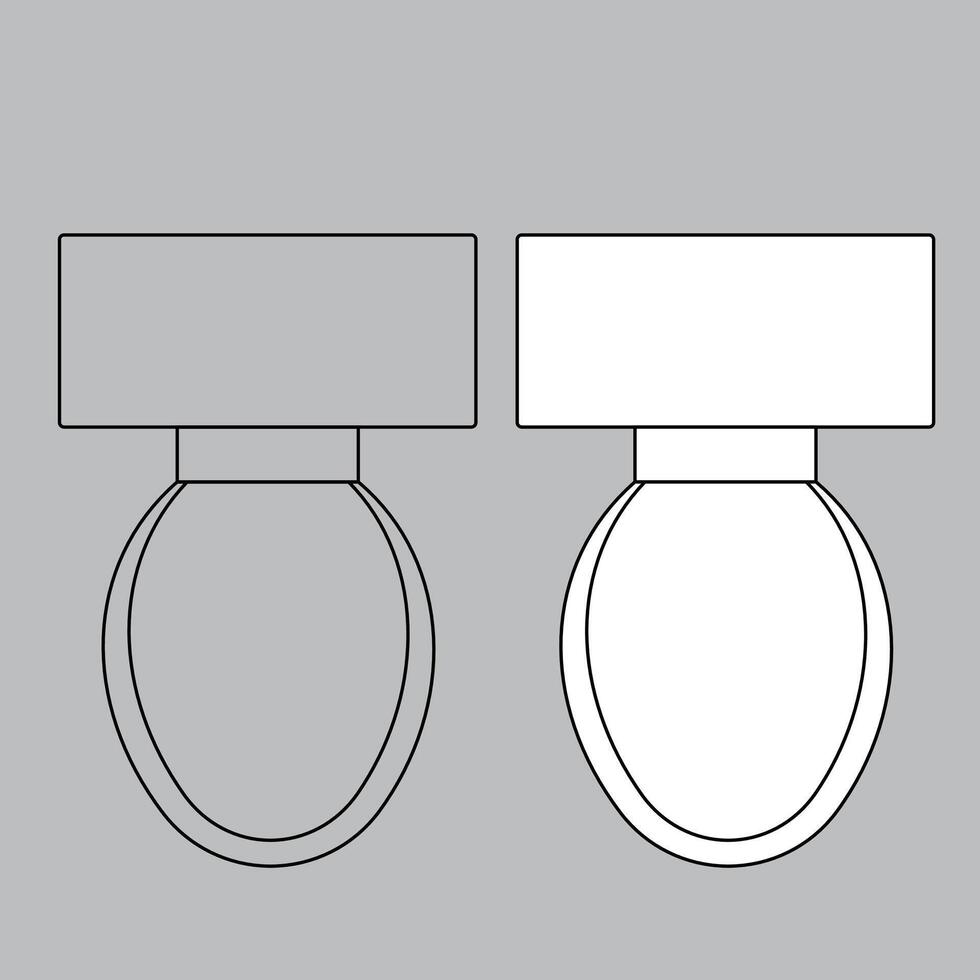 Top view toilet icon for house plan design. toilet icon outline. toilet icon outline vector