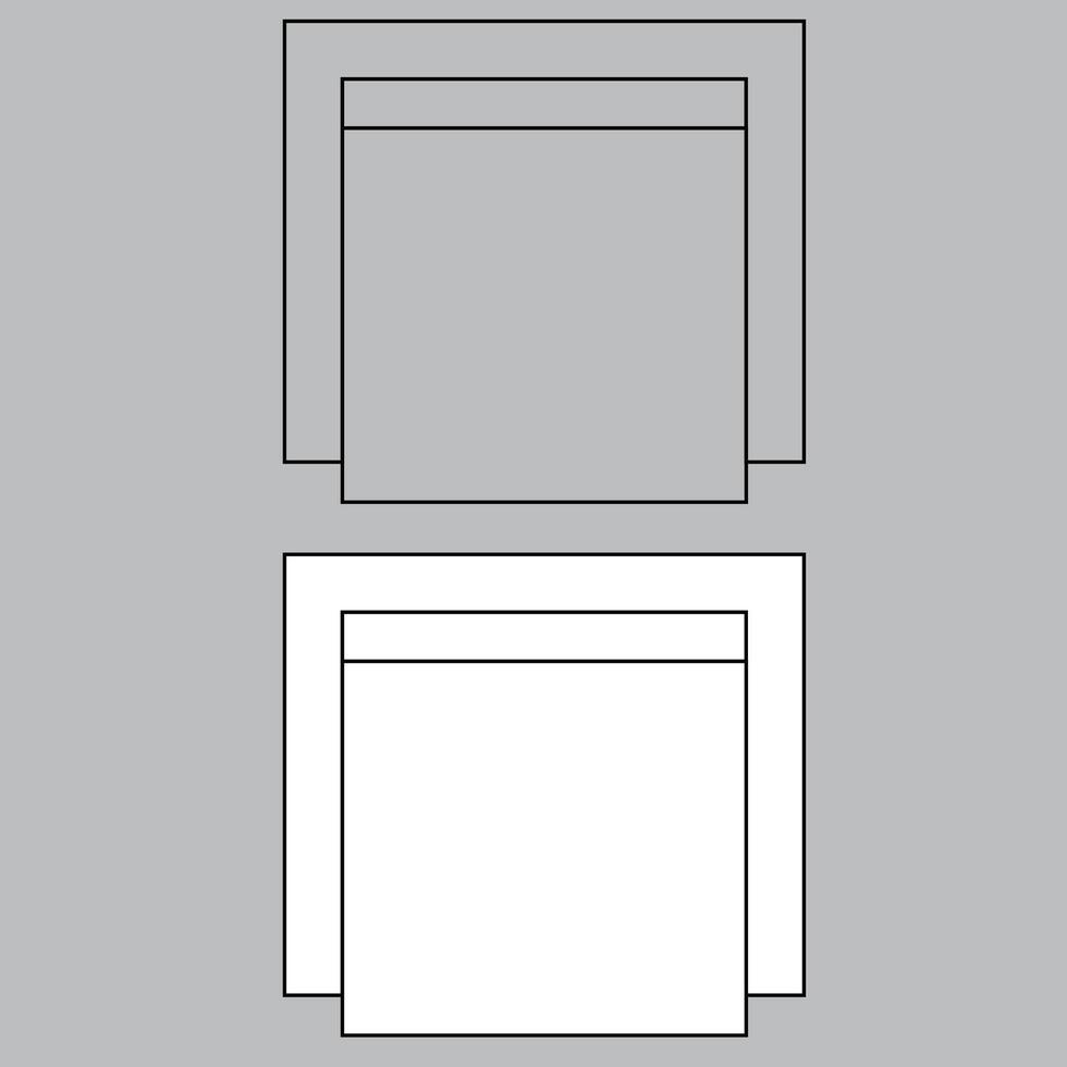 Top view chair icon for house plan design. chair icon outline. chair icon outline vector
