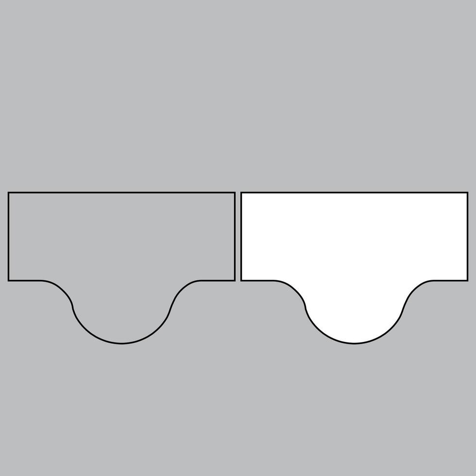 Top view urinal icon for house plan design. urinal icon outline. urinal icon outline vector