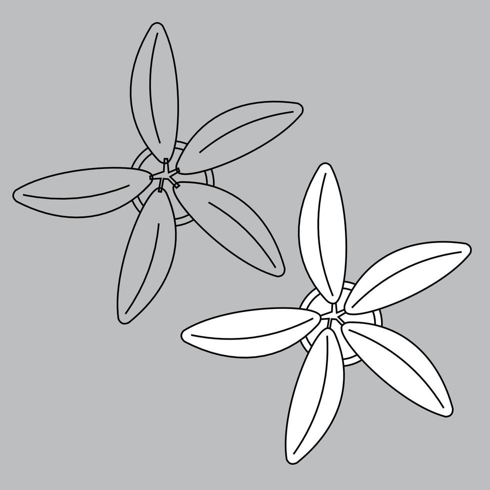 Top view plant icon for house plan design. outline plant icon. plant icon outline vector