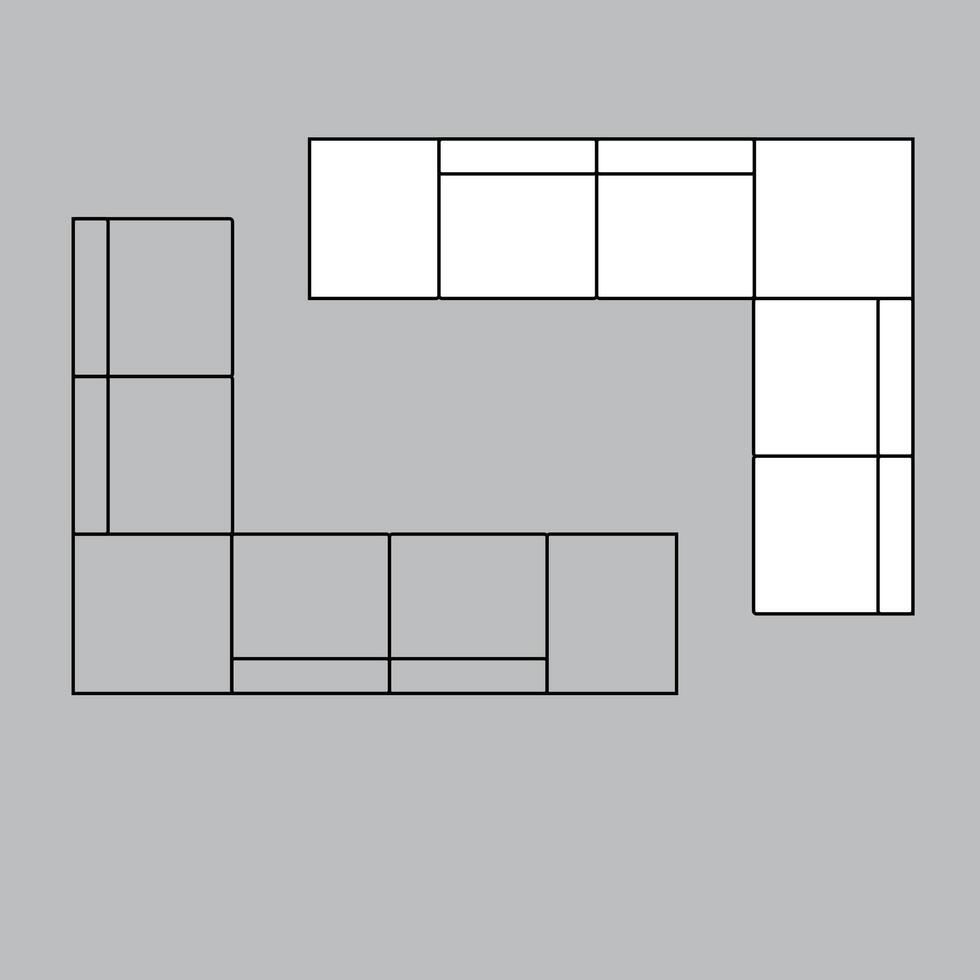 Top view chair icon for house plan design. chair icon outline. chair icon outline vector