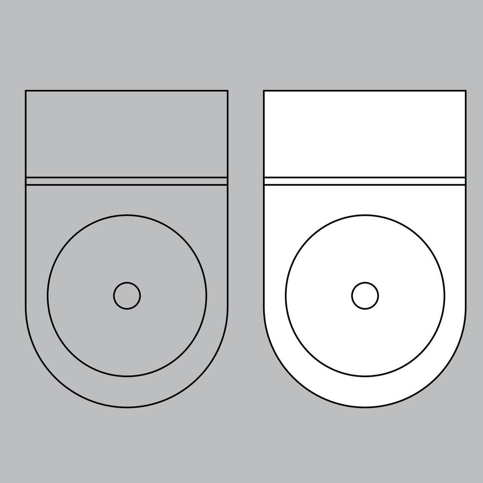 Top view toilet icon for house plan design. toilet icon outline. toilet icon outline vector