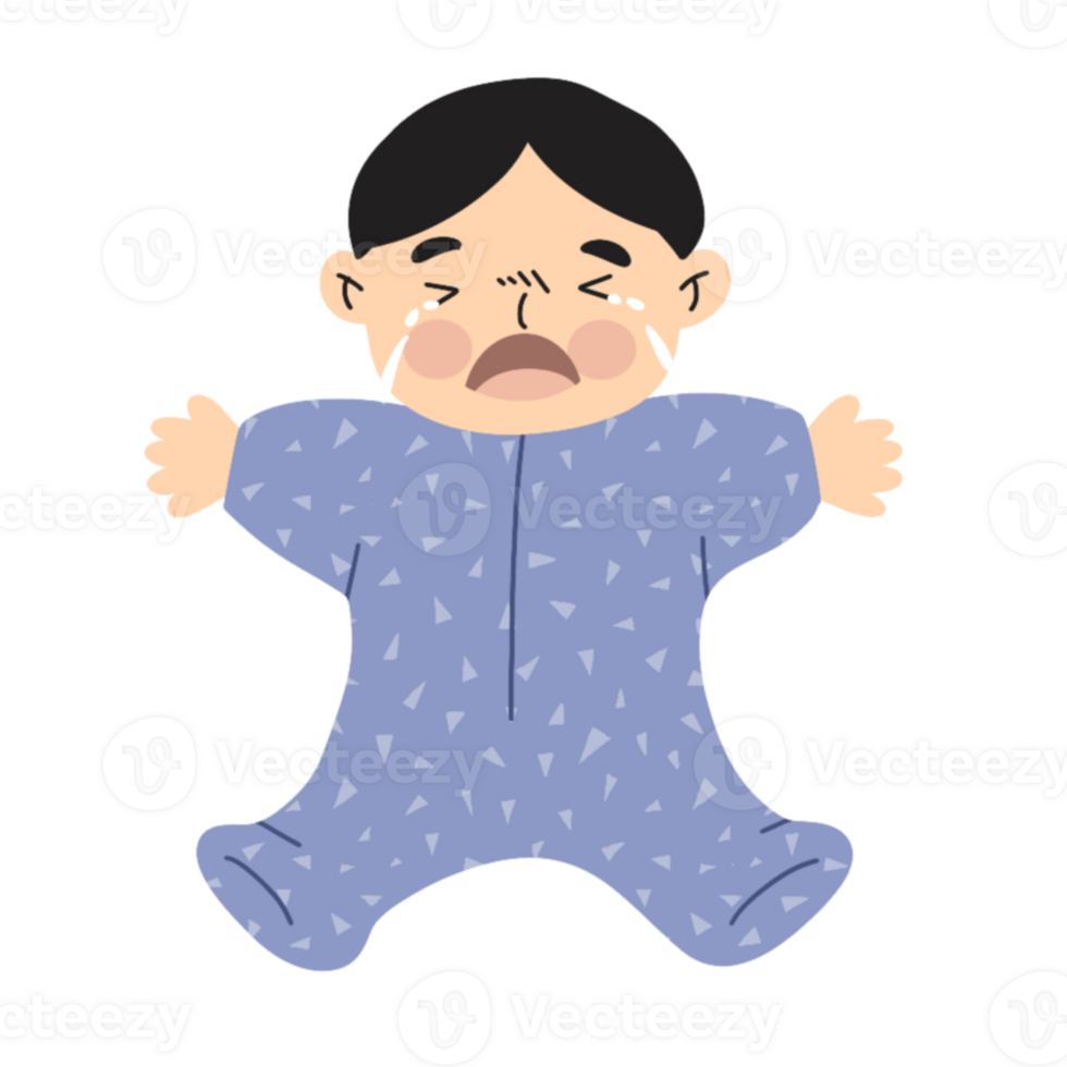 Children crying illustration png