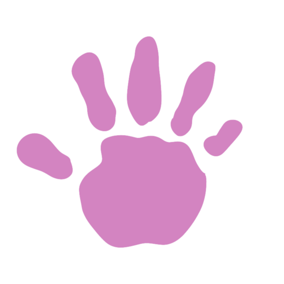 Kid handprint paint png