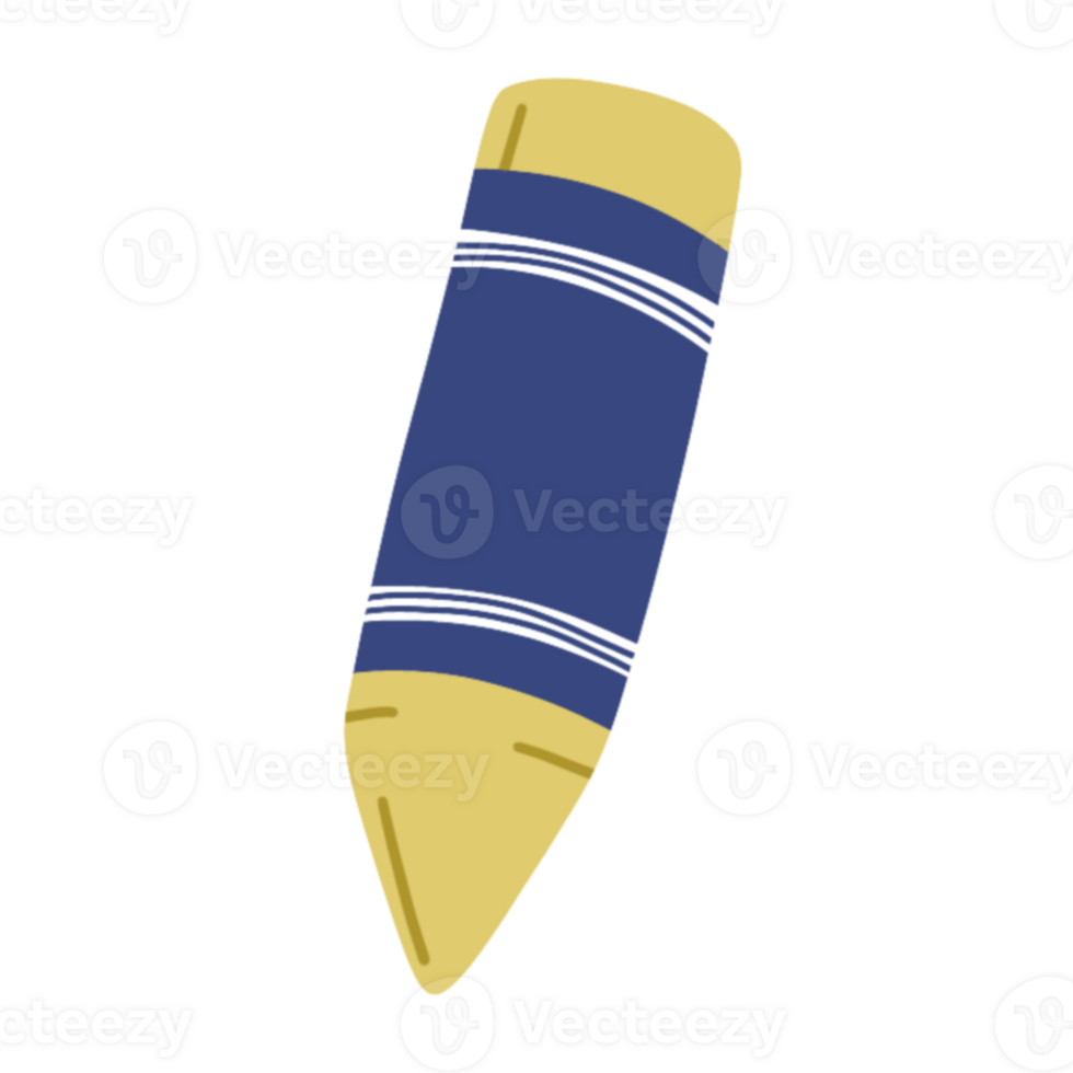 Yellow crayon illustration png