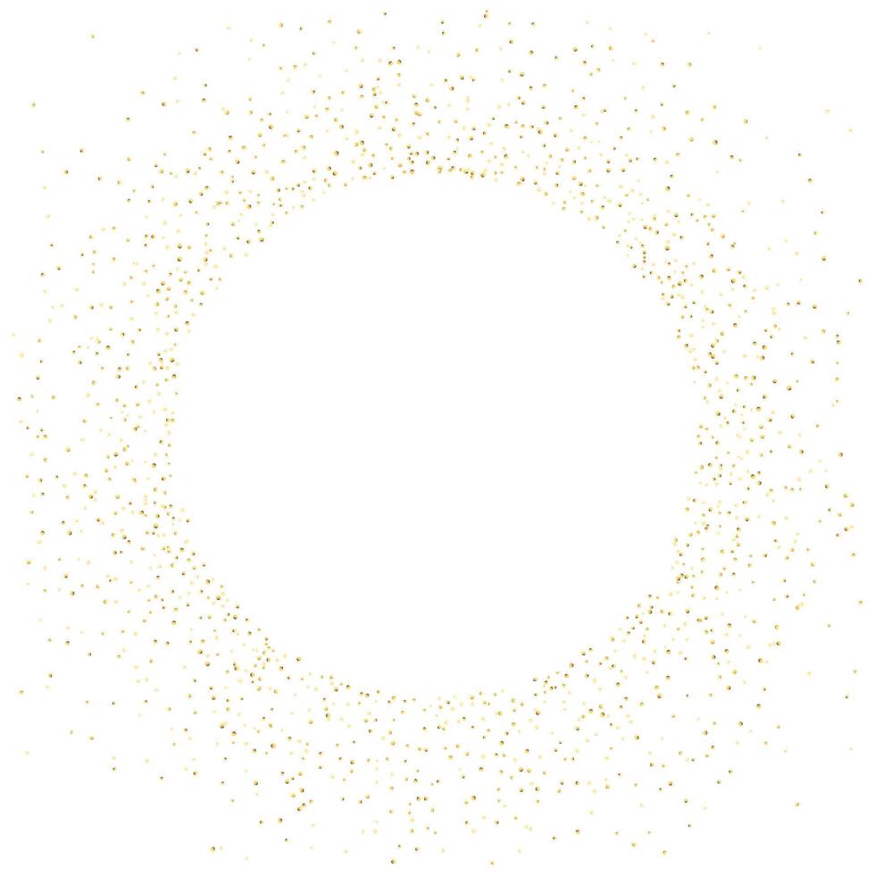 Golden frame glitter background design vector