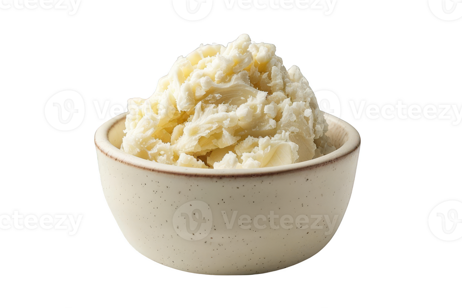 Smooth and creamy mashed potatoes in a ceramic bowl. Perfect for food-related content, recipes, and culinary presentations. png