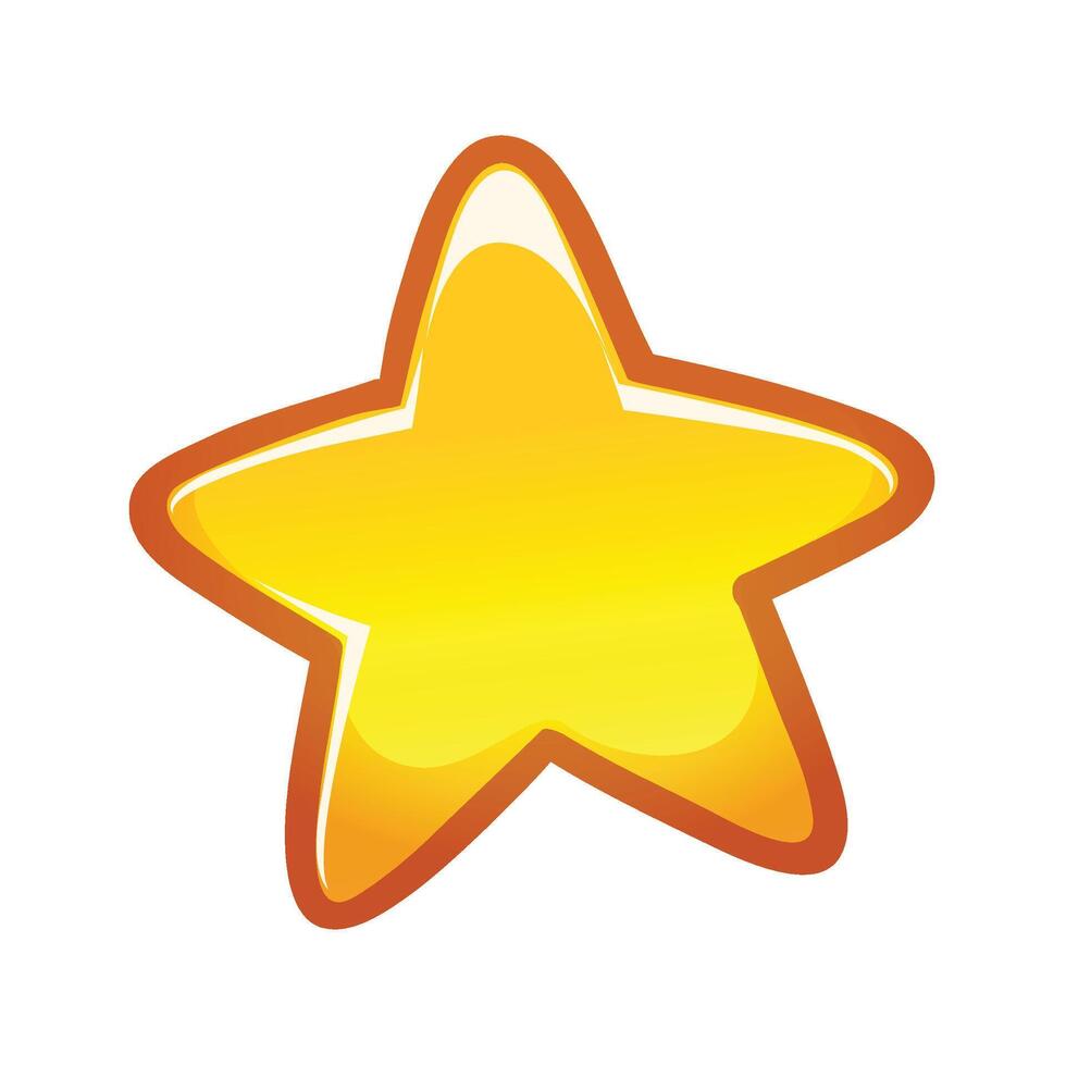 Star illustration on white background vector