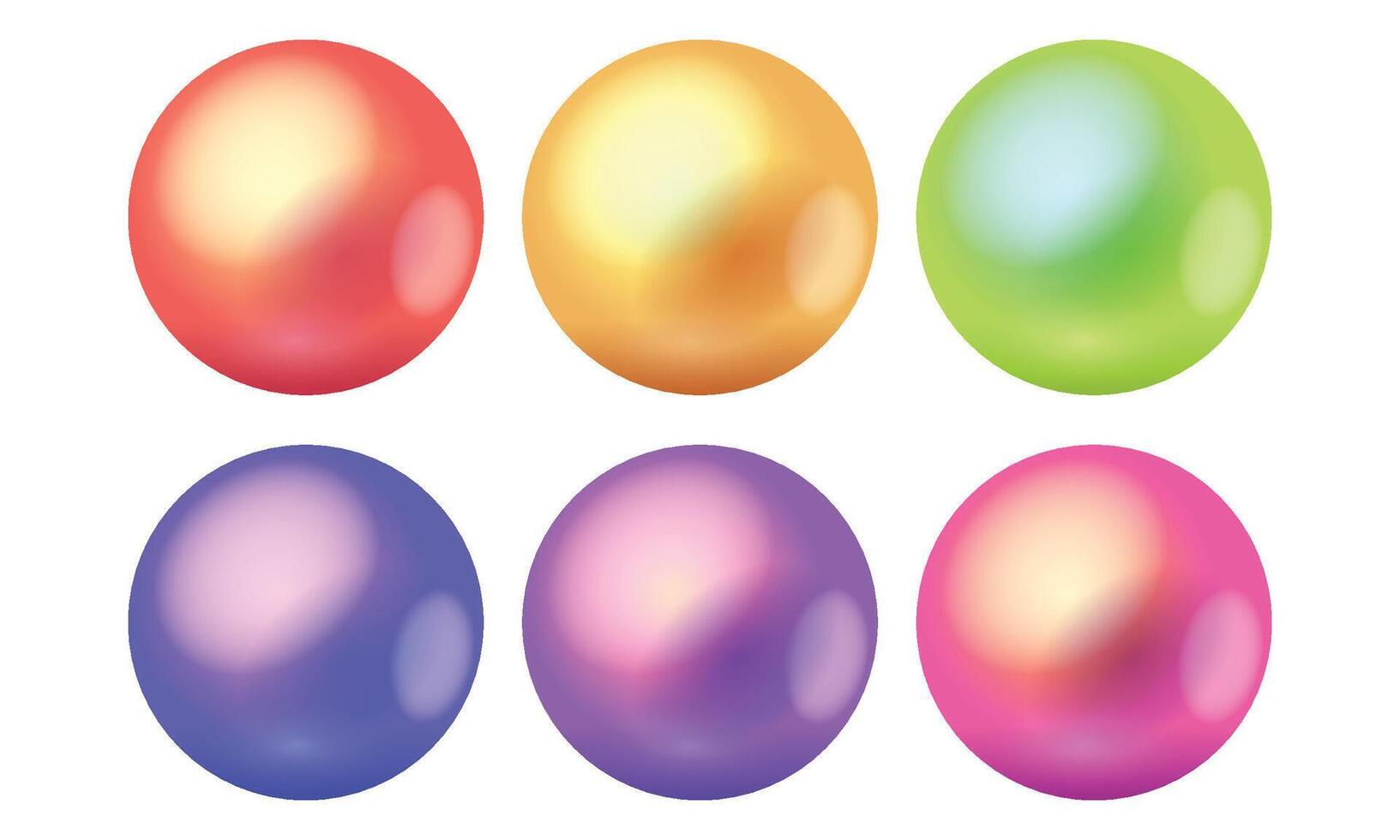 Illustration of colorful sphere isolated on white background vector