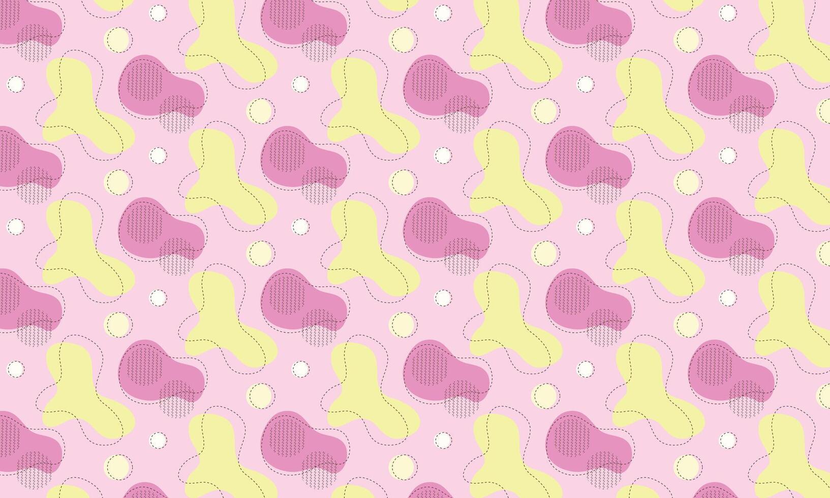 Flat abstract doodle pattern design background vector