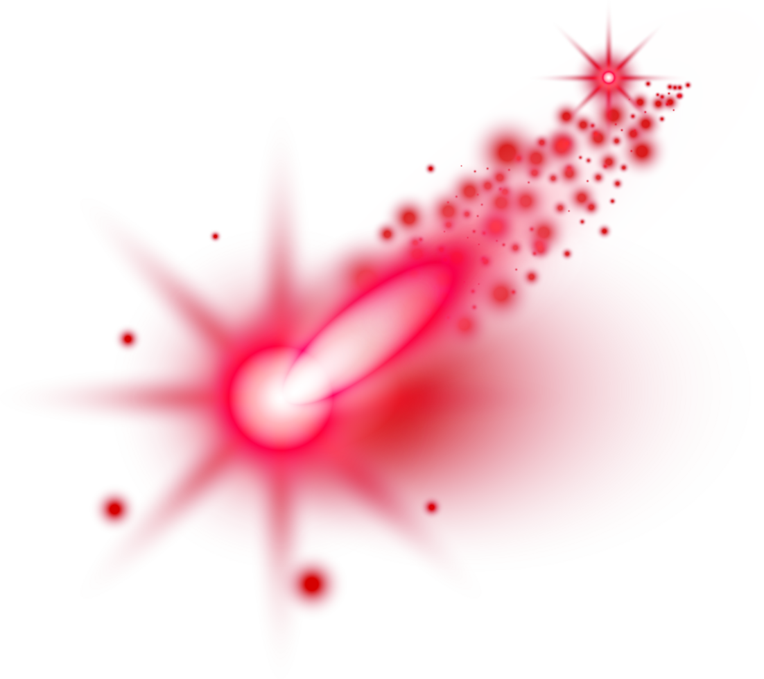 Red light lens flares png