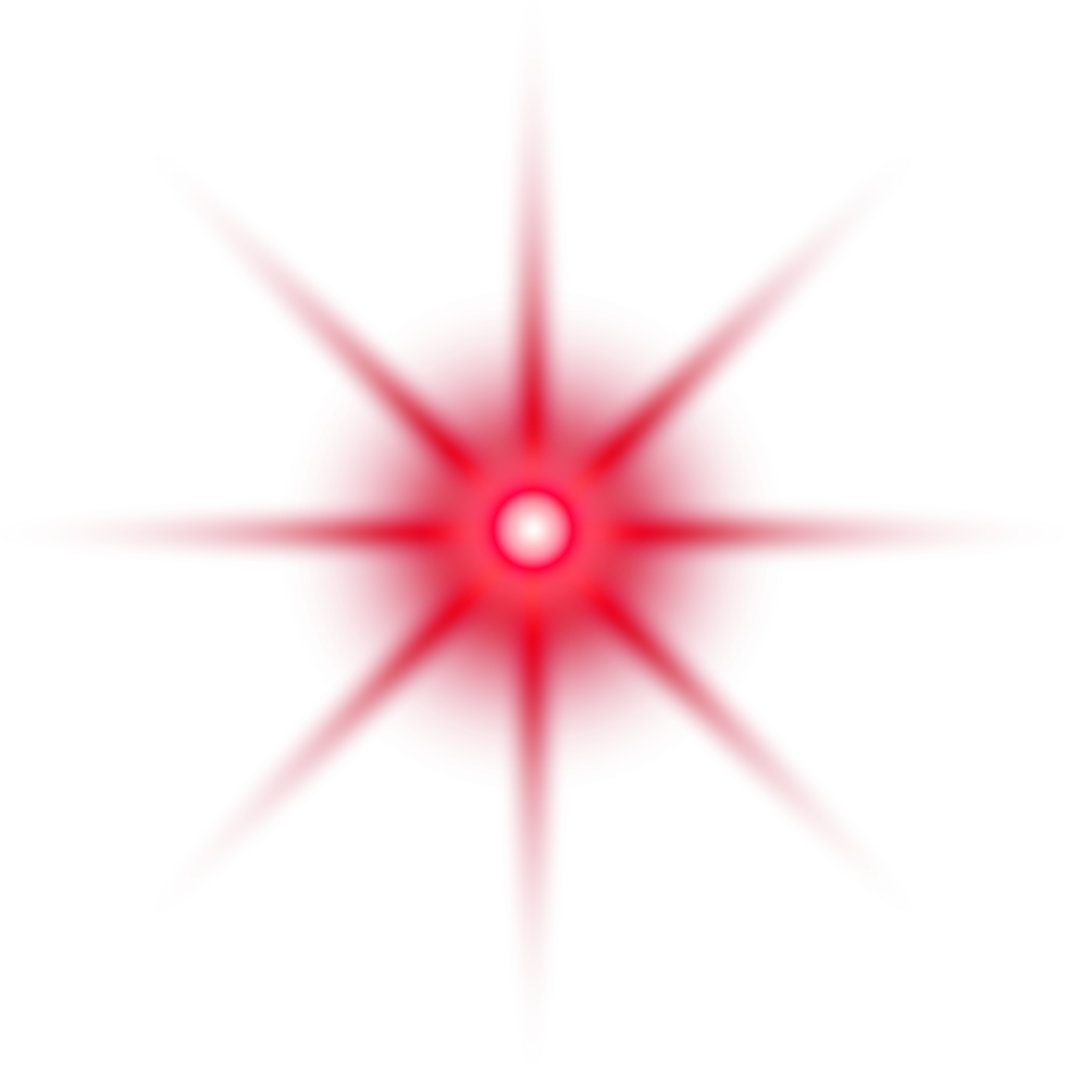 Red light lens flares png