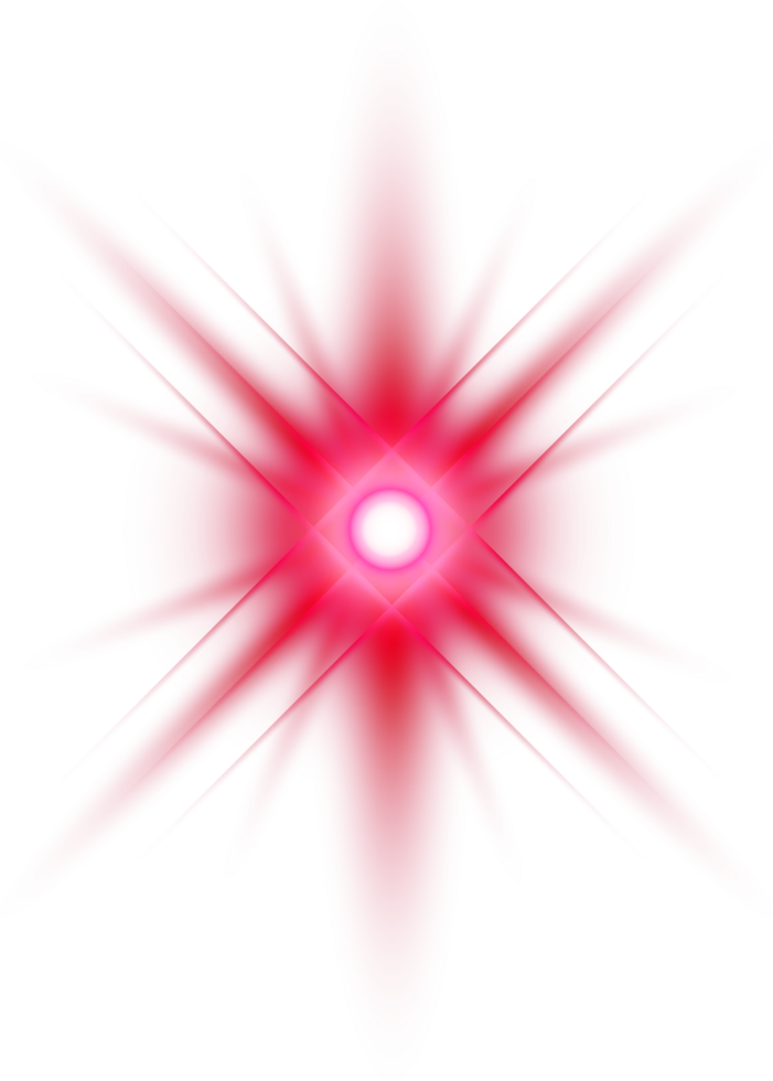 Red light lens flares png